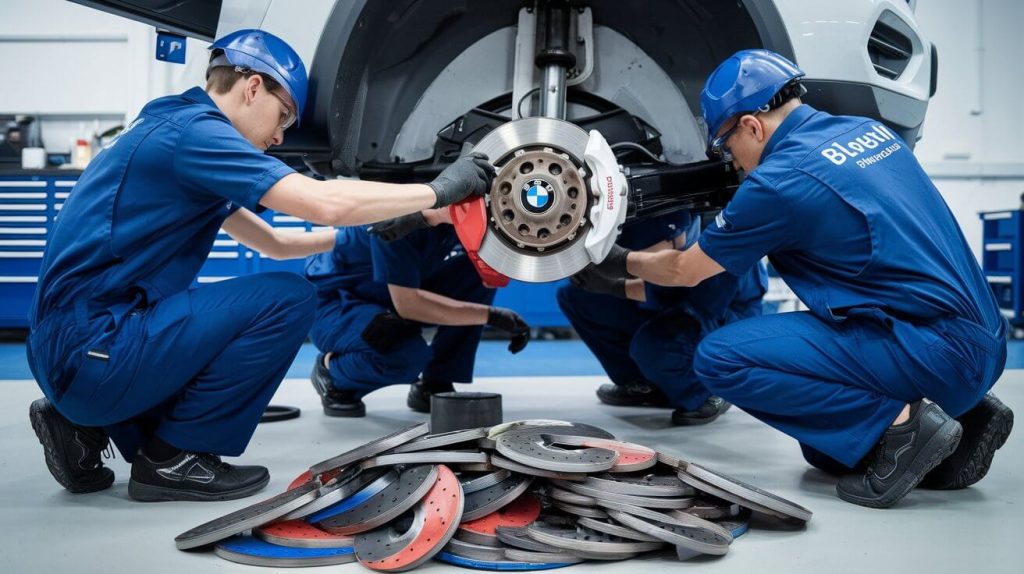 BMW brake pads replacement service DUBAI