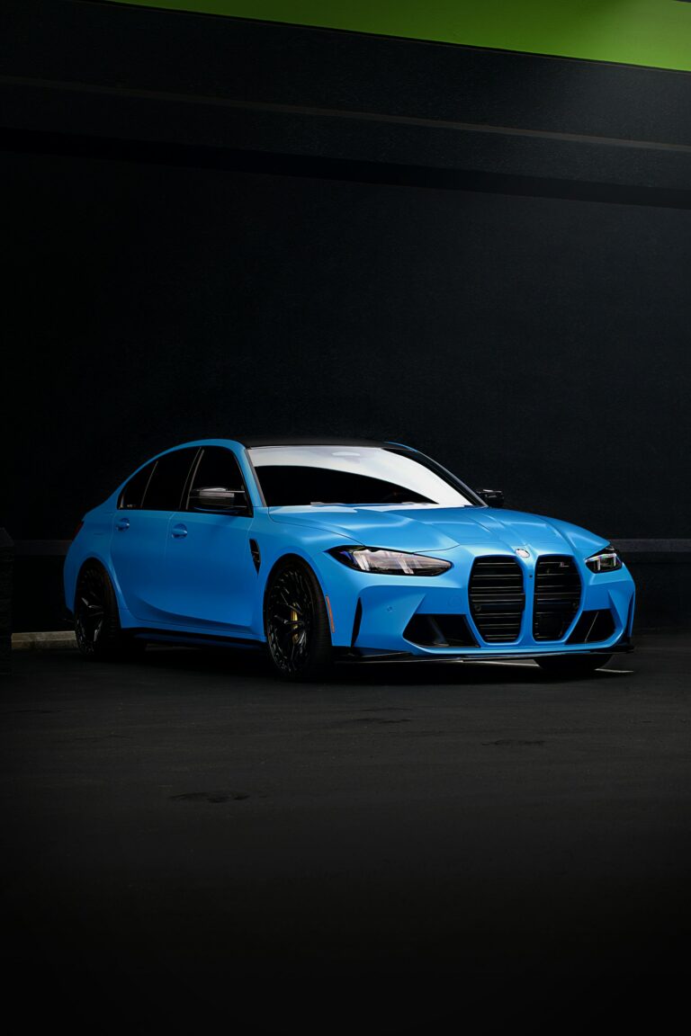 Blue BMW M3 Competition